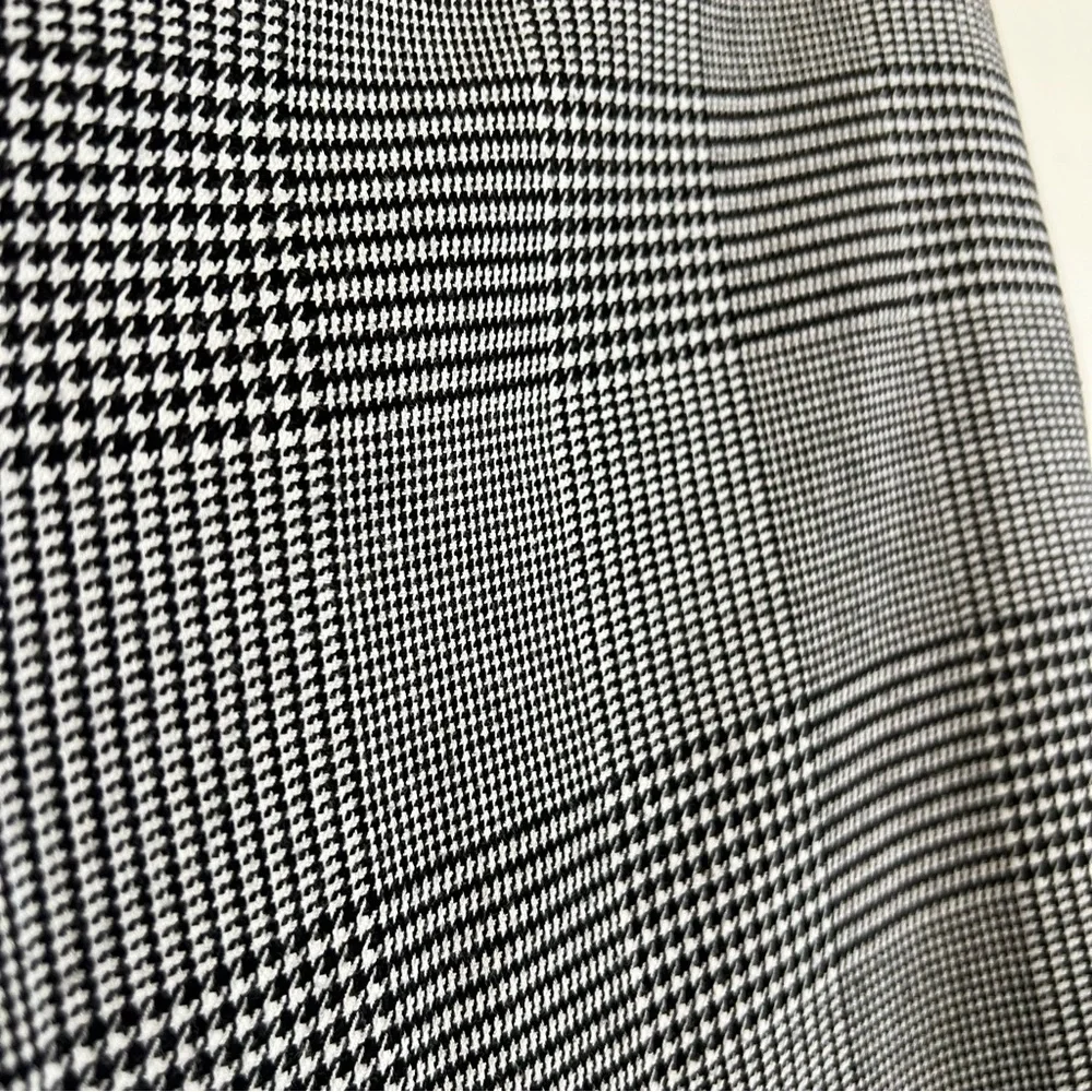 Worthington Black and White High Rise Glen Plaid Pull-On Pants Women’s Size 12 - Picture 5 of 13